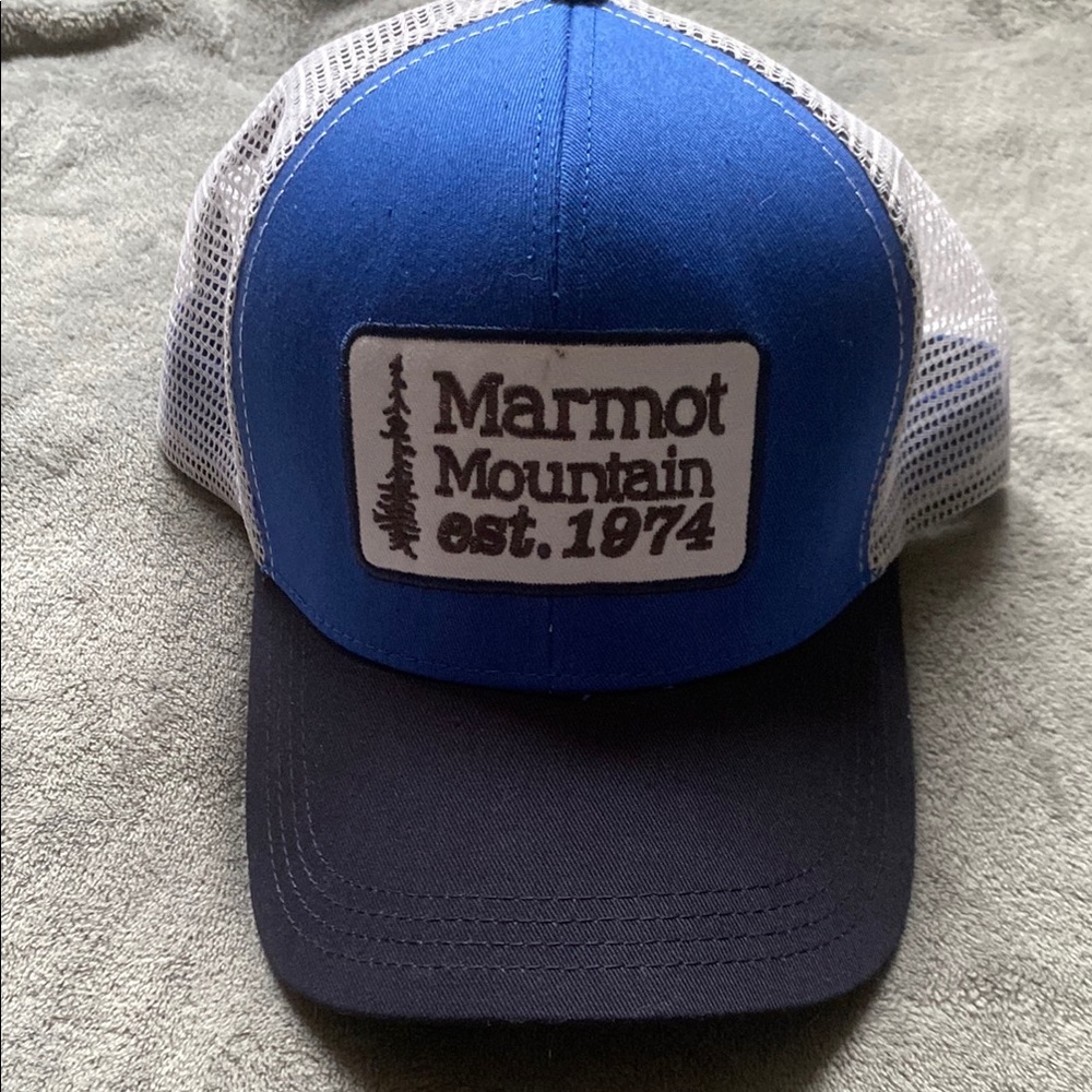 Marmot Blue/White Retro Trucker Hat